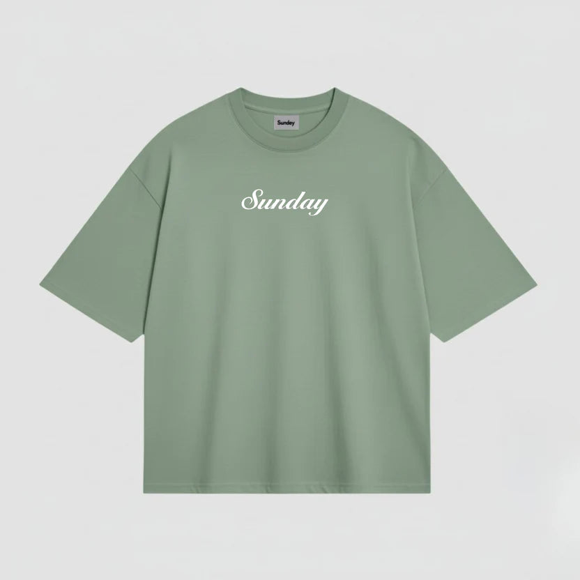 SAGE GREEN BASIC TEE