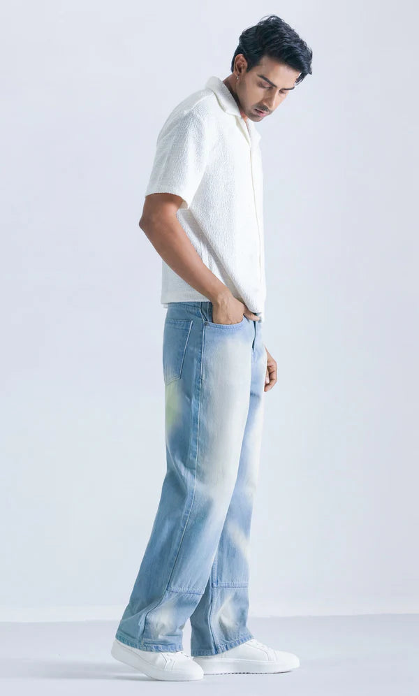 Hemp Stitching Straight Fit