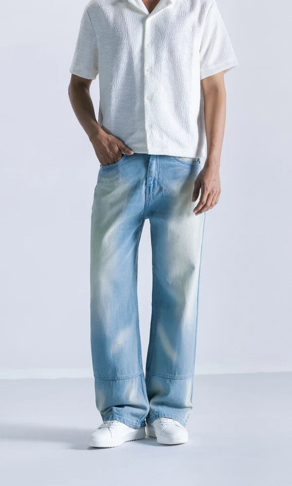 Hemp Stitching Straight Fit