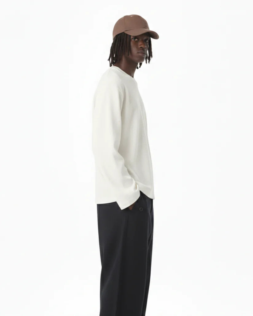 OFF WHITE WAFFLE T-SHIRT