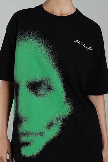 GREEN ABSTRACT FACE