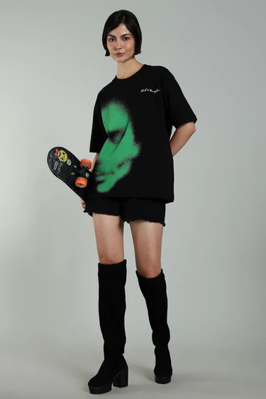 GREEN ABSTRACT FACE