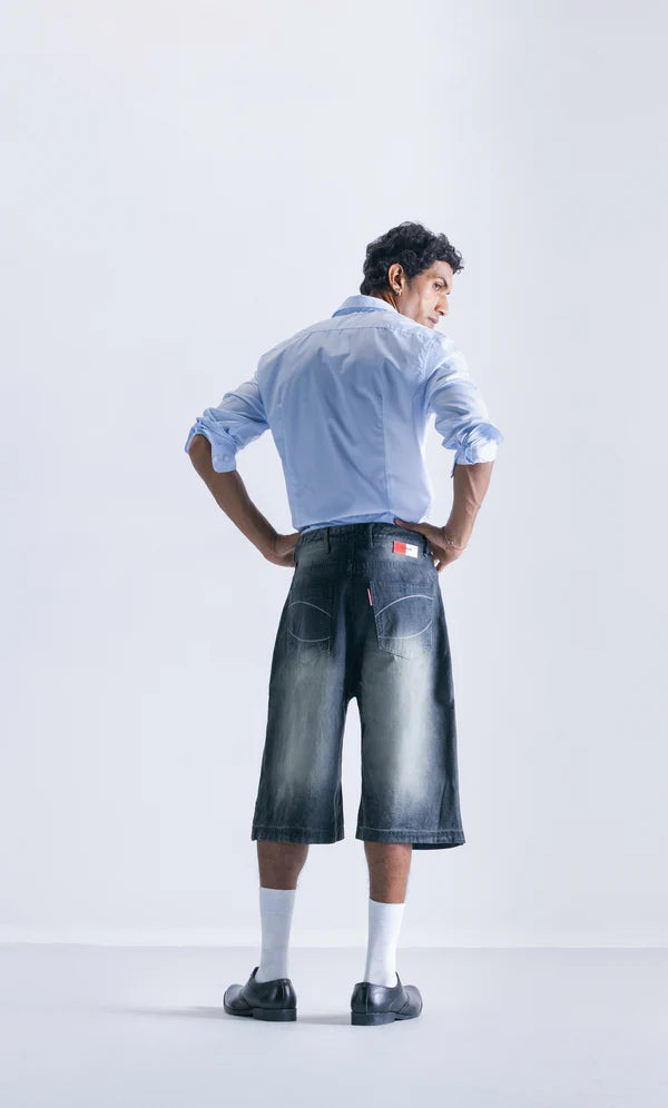 Relaxed Jorts - Black Foam