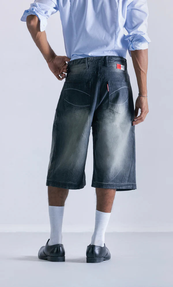 Relaxed Jorts - Black Foam