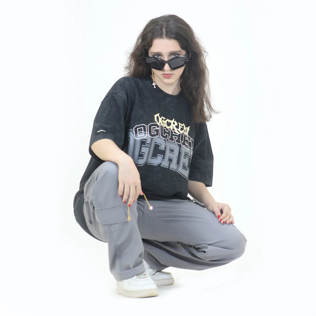 Acid Wash Wings Black