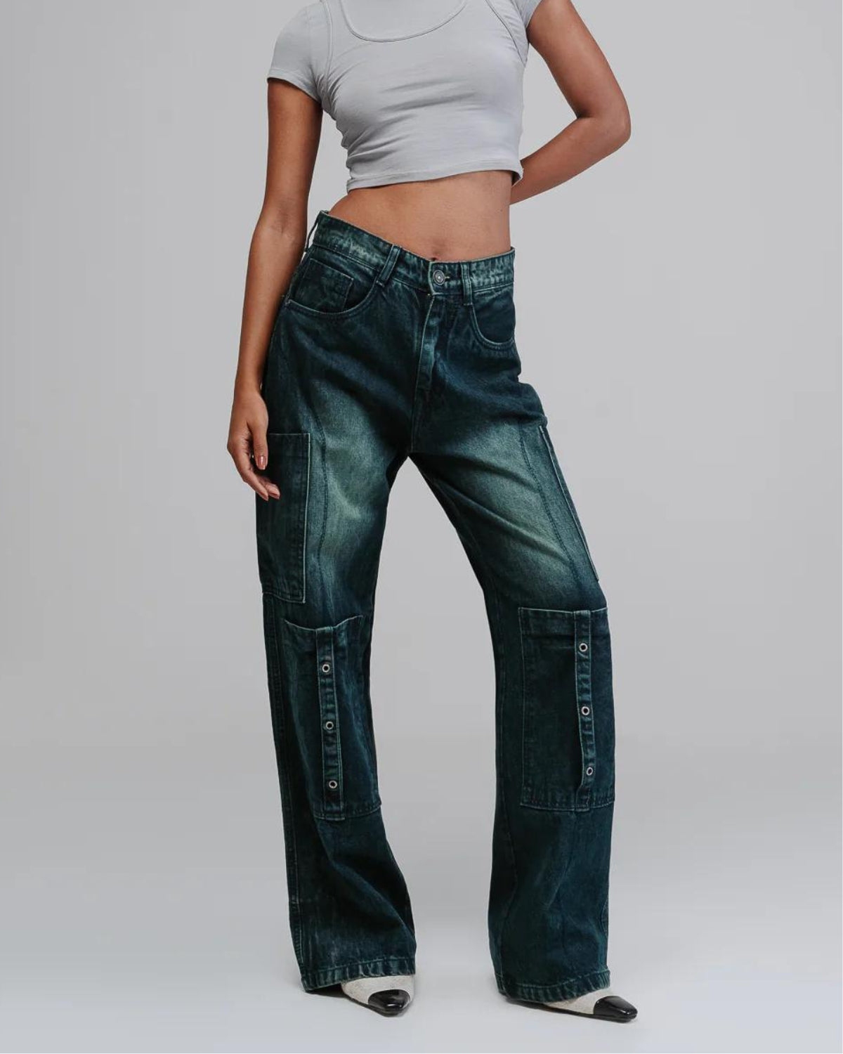 UTILITY STRAIGHT CARGO - TURQUOISE TINT