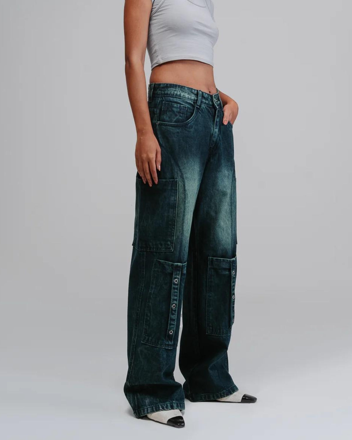 UTILITY STRAIGHT CARGO - TURQUOISE TINT