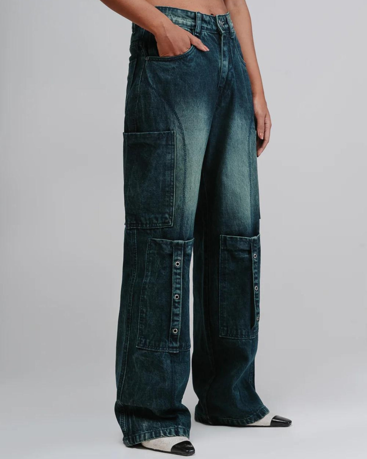 UTILITY STRAIGHT CARGO - TURQUOISE TINT