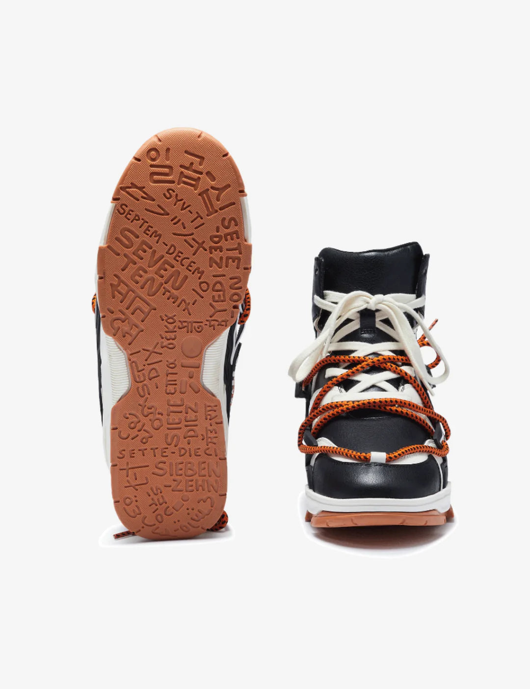 739 Orange Puffin High-Top Sneakers
