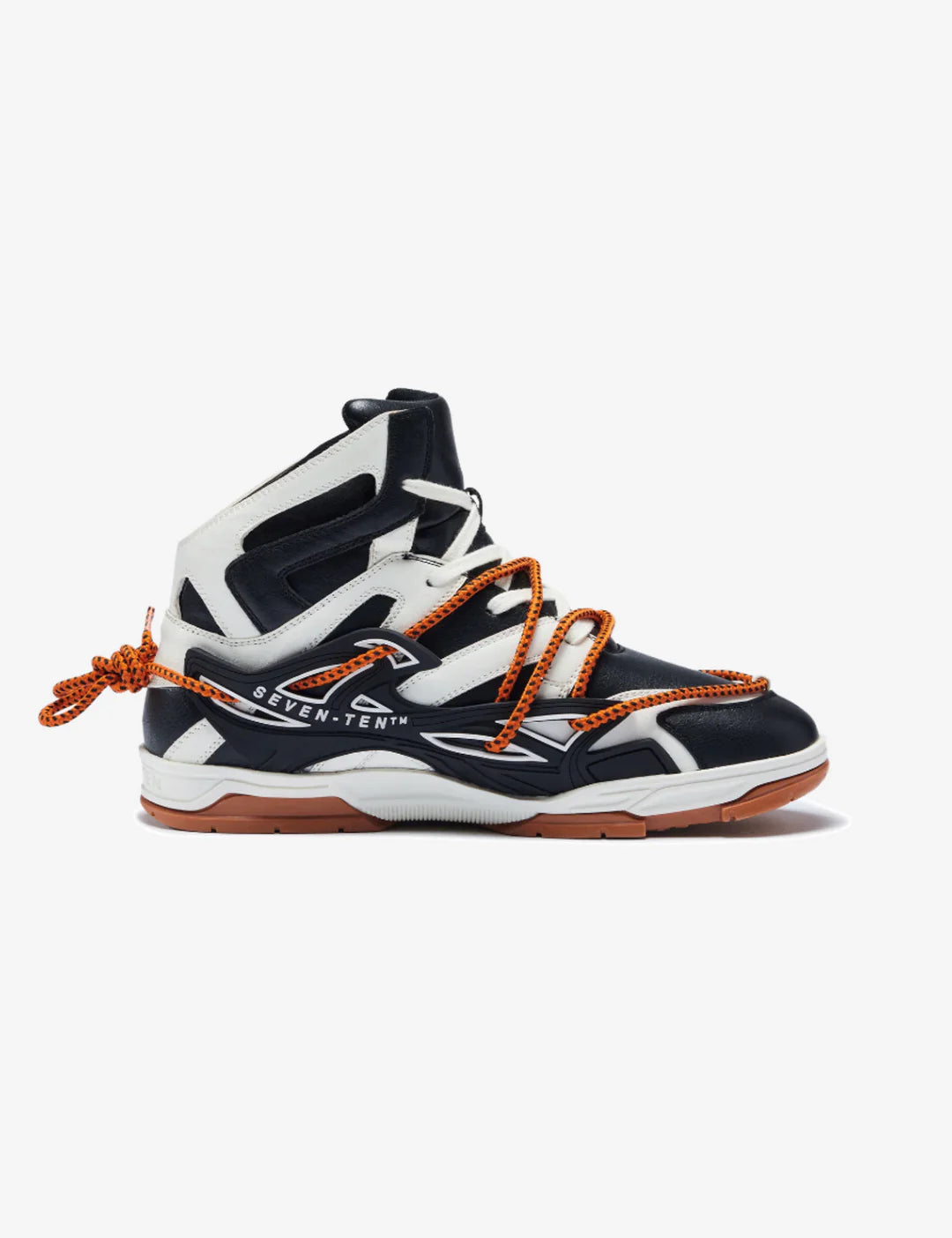 739 Orange Puffin High-Top Sneakers