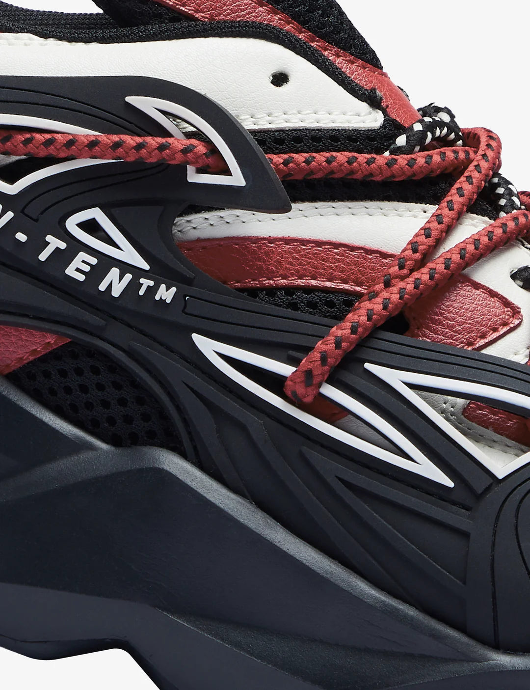 742 Crimson Red Low-Top Chunky Sneakers