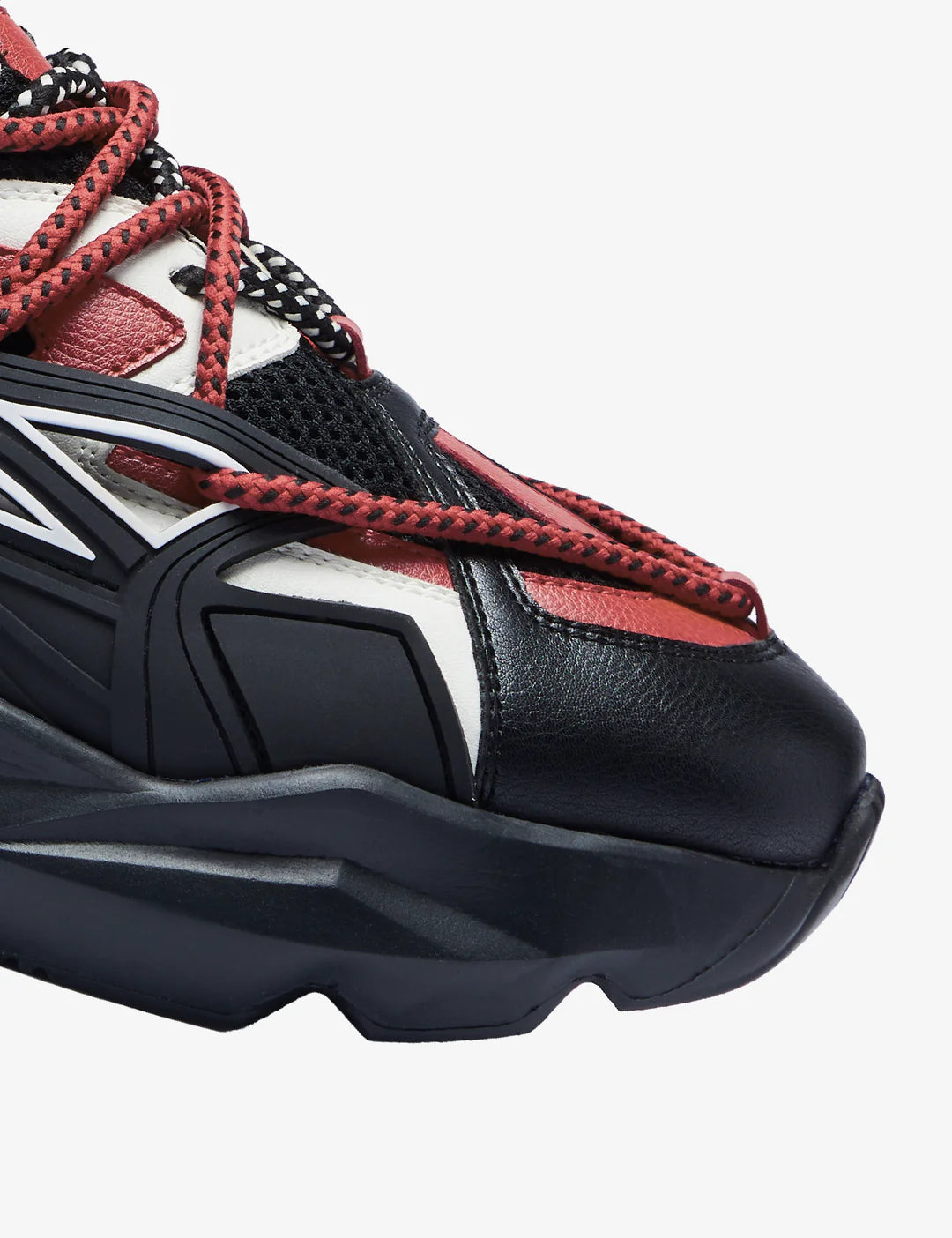 742 Crimson Red Low-Top Chunky Sneakers