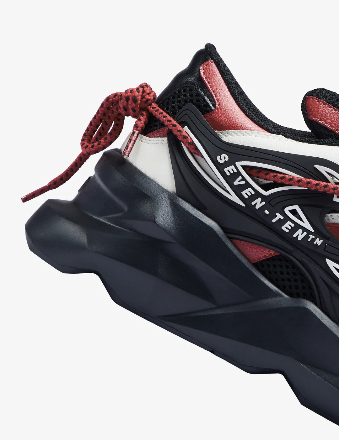 742 Crimson Red Low-Top Chunky Sneakers