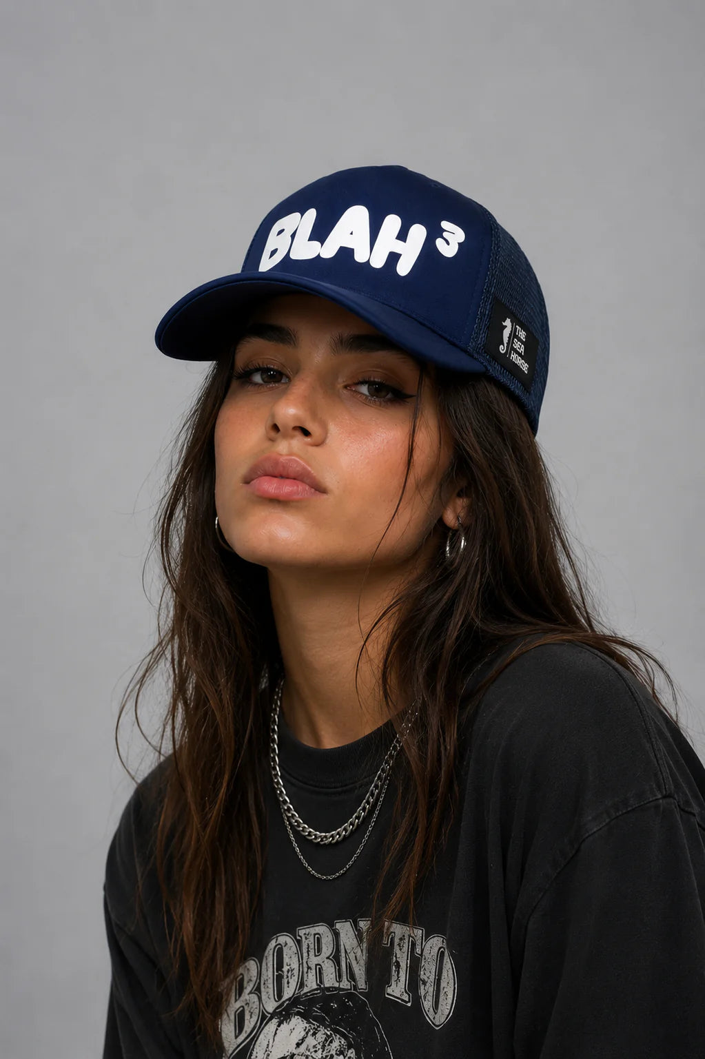 Blah Blah Blah - mesh trucker cap