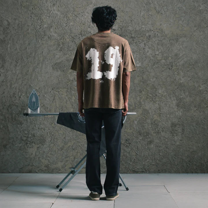 Brown Acid Washed Tee