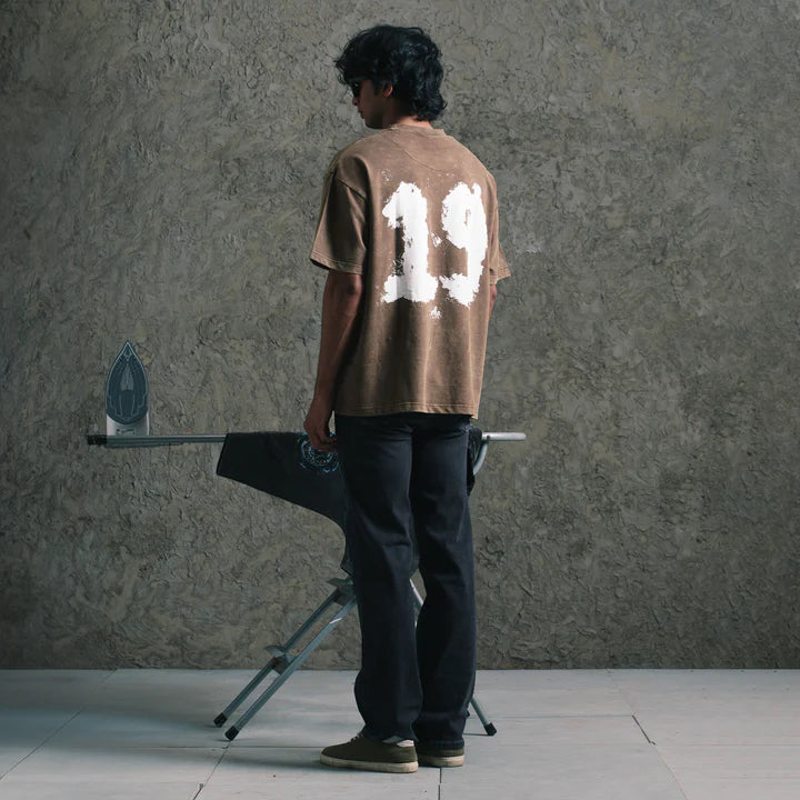Brown Acid Washed Tee