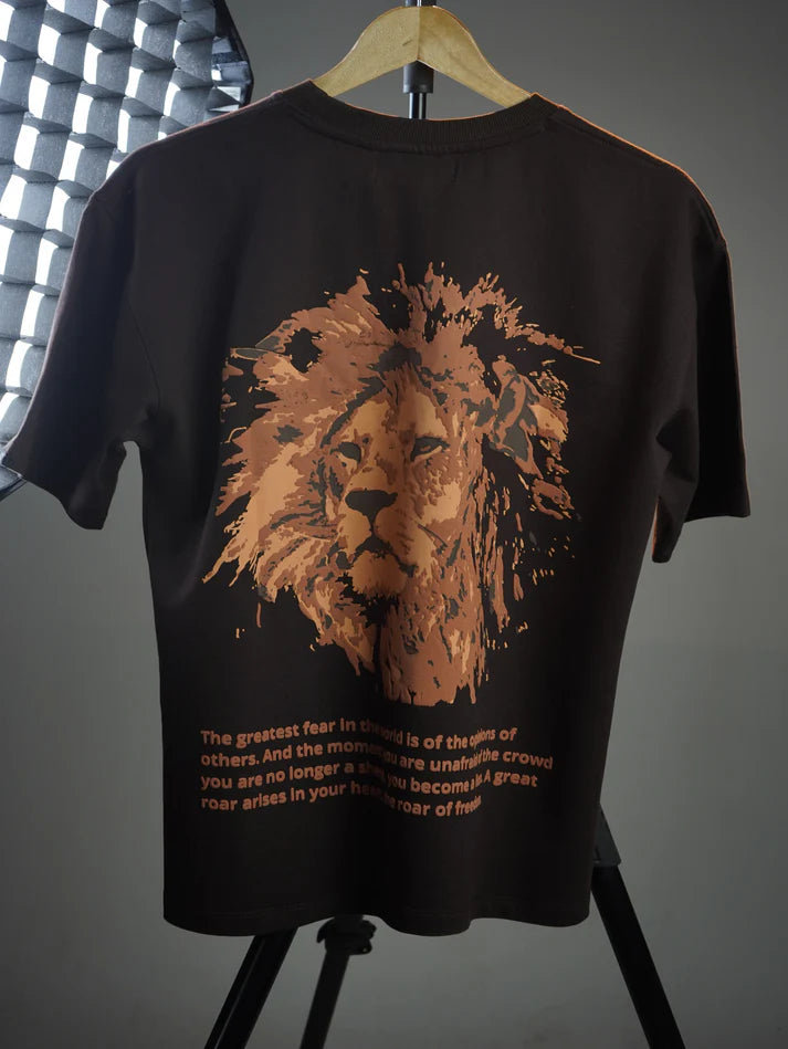 Lion Tee Brown