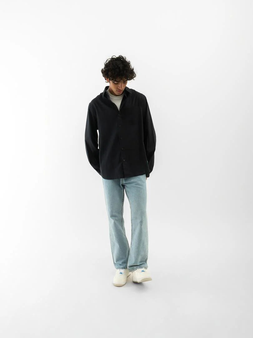 Mystic Print Full Sleeves Shirt Black