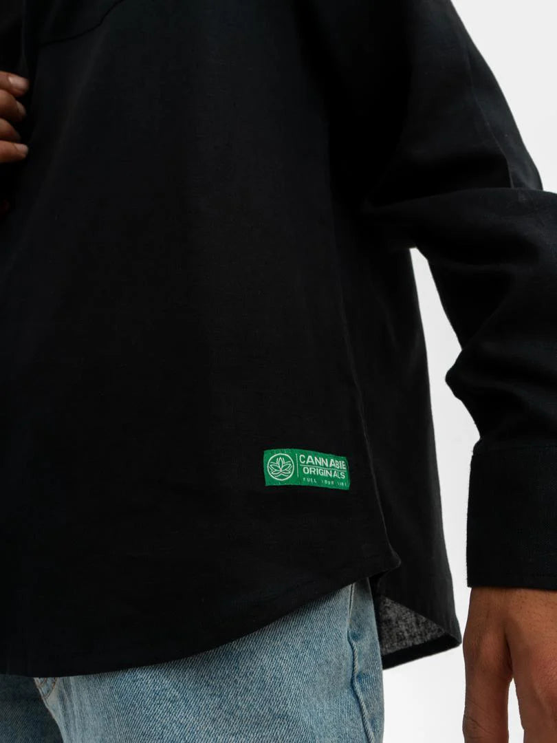 Mystic Print Full Sleeves Shirt Black