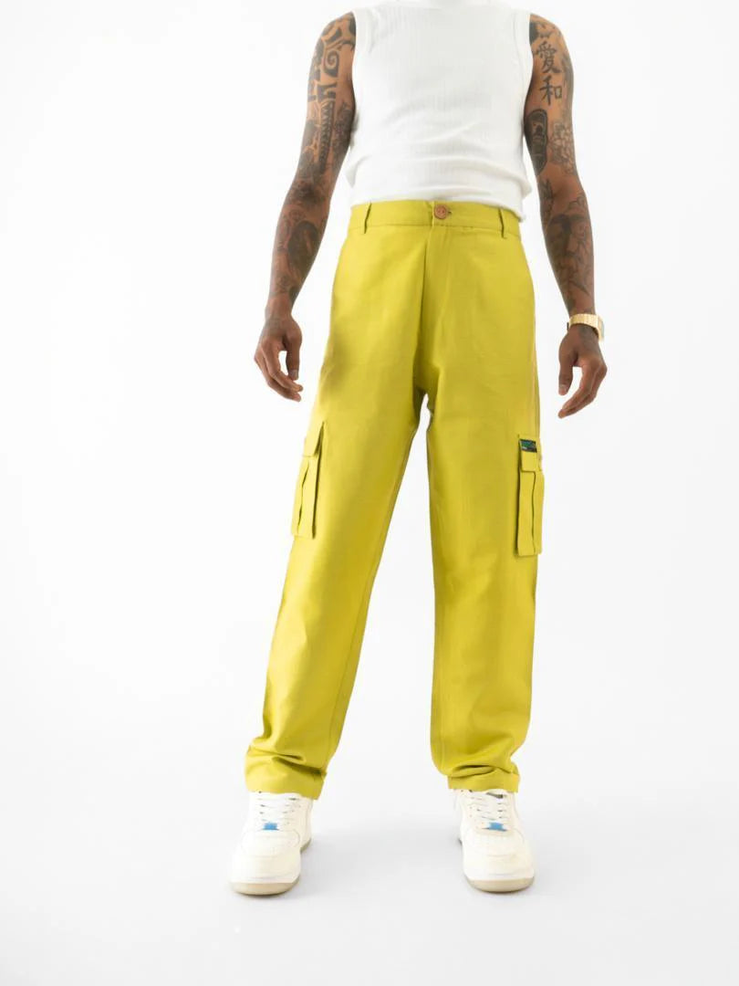 Straight Fit Pants Green