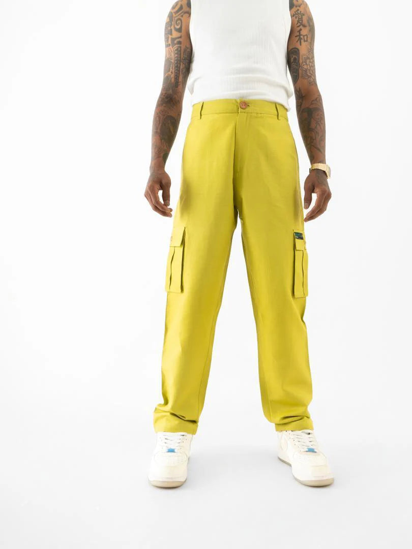 Straight Fit Pants Green