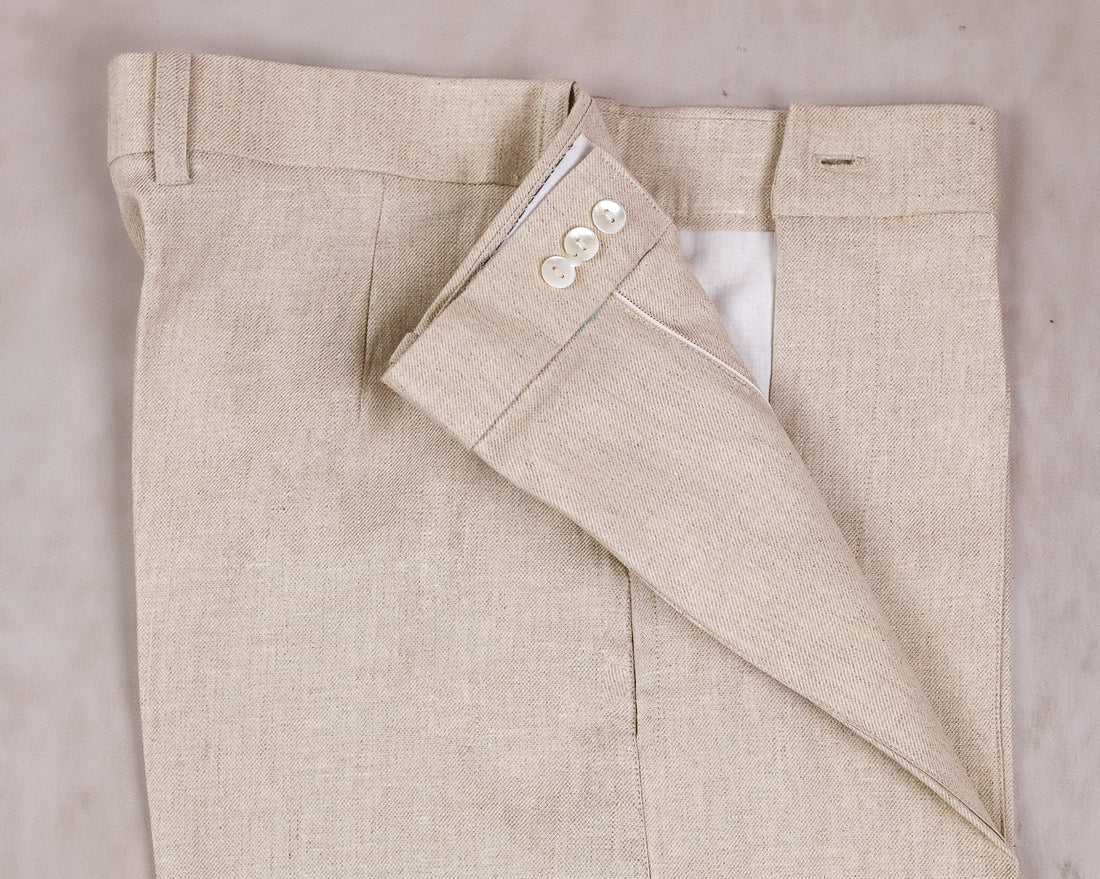 Pleated Linen Trousers (Women)