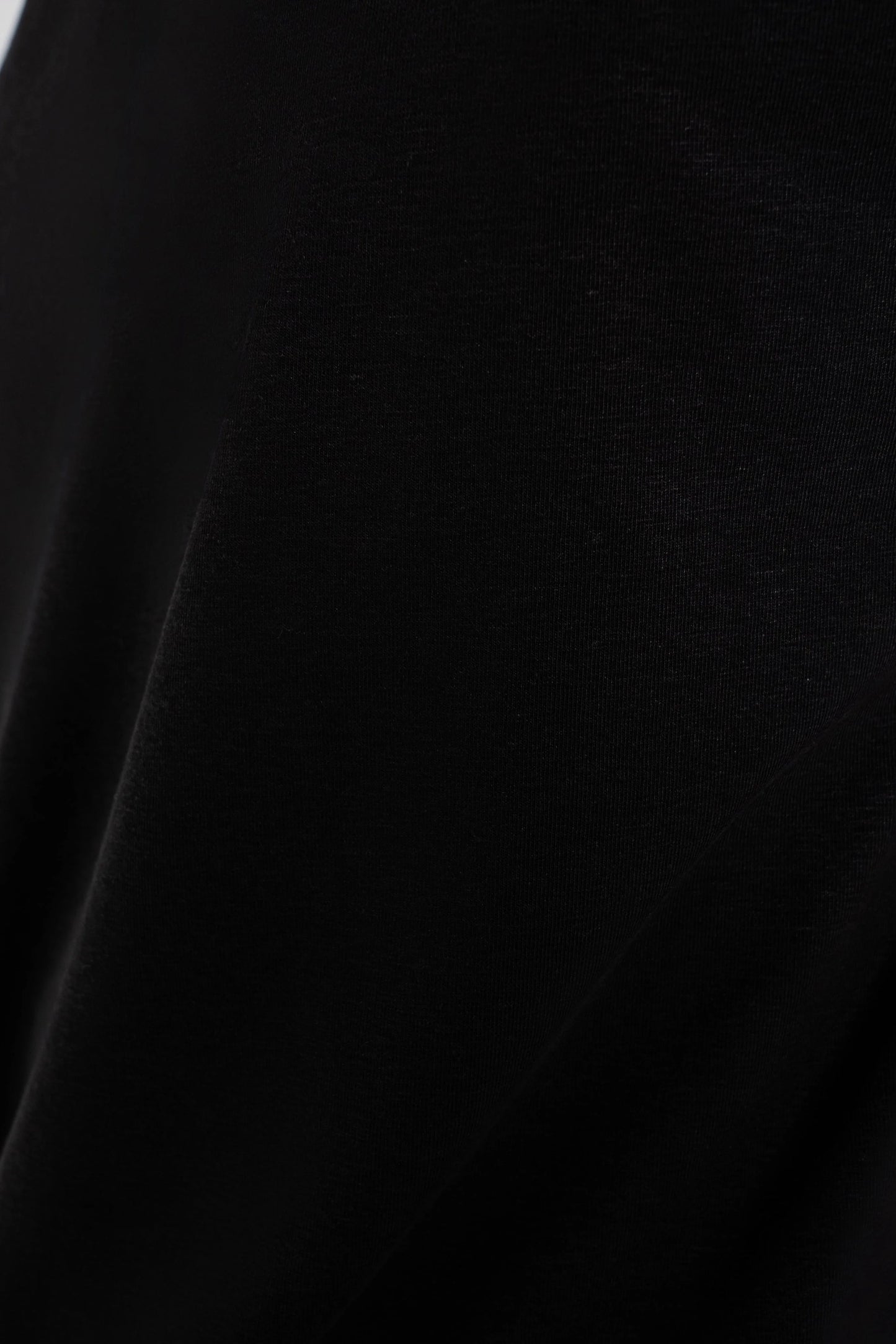 Solid Oversized Hemp Black Tee