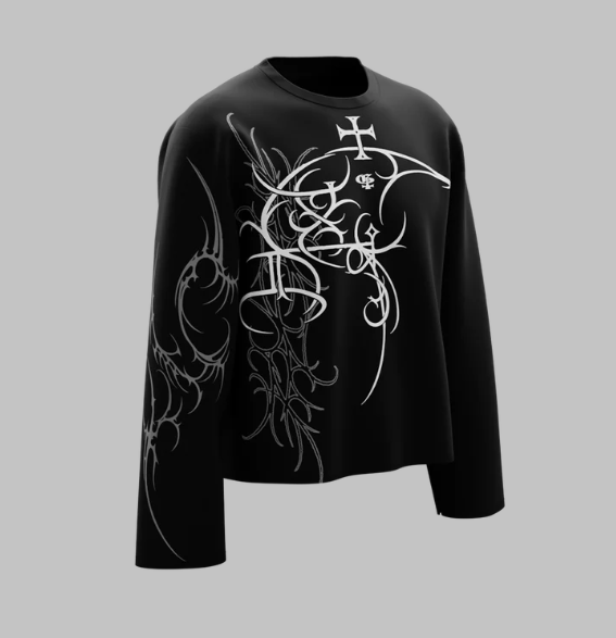 Feast Black Full Sleeve T Shirt
