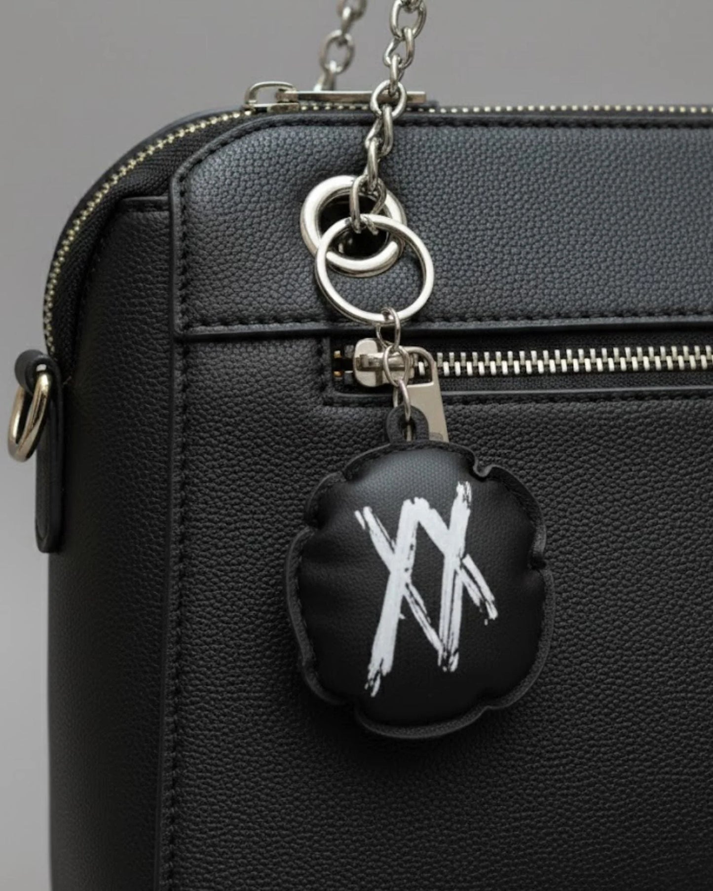 Black Puffy XX Keychain