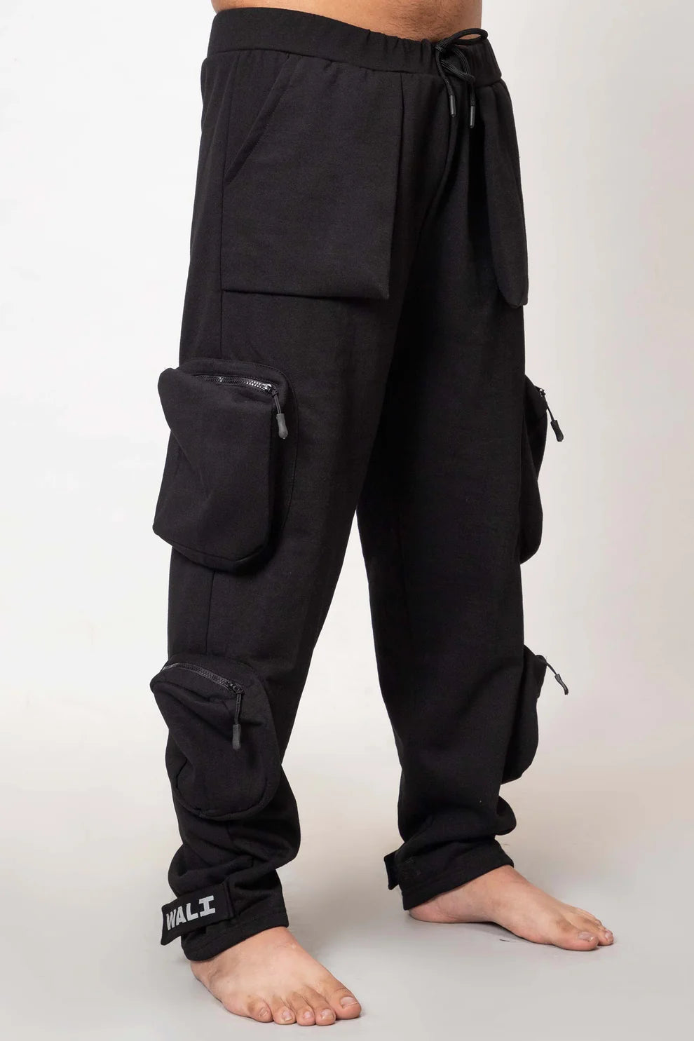 Heavy Weight Utility Cargo Joggers Black
