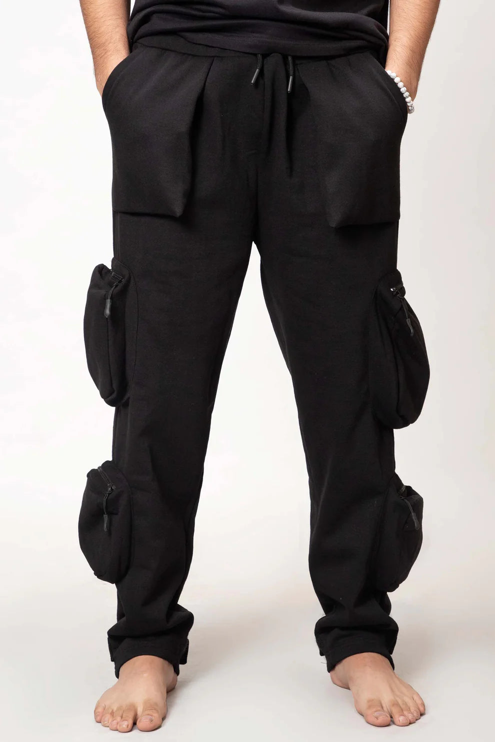 Heavy Weight Utility Cargo Joggers Black