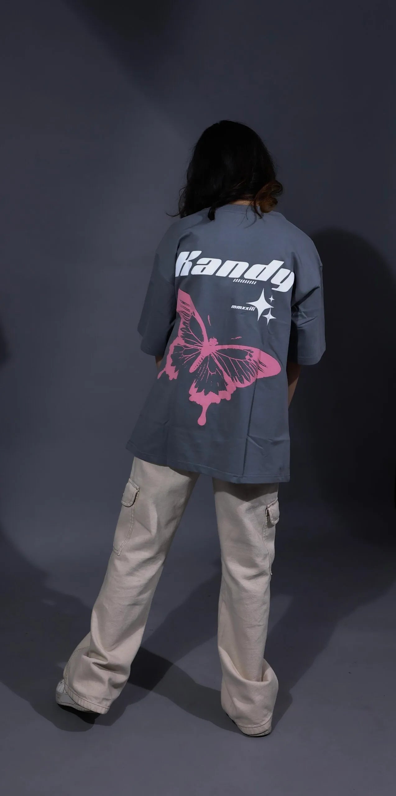 Grey Cotton Kandy Tee