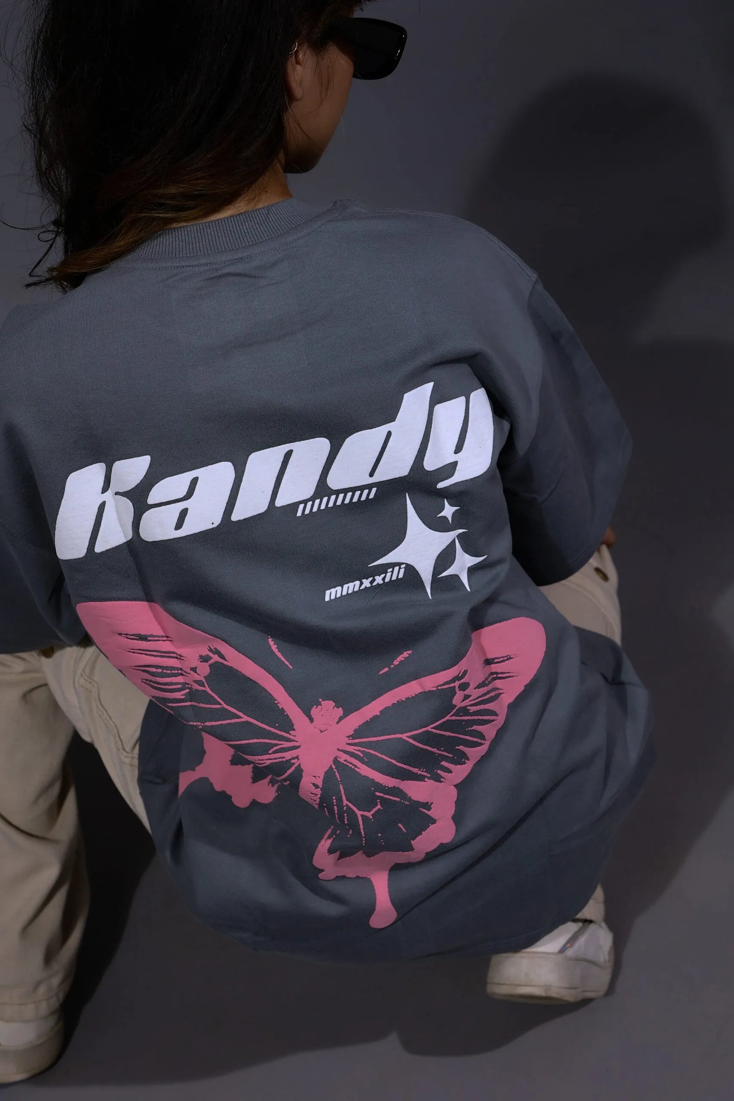 Grey Cotton Kandy Tee