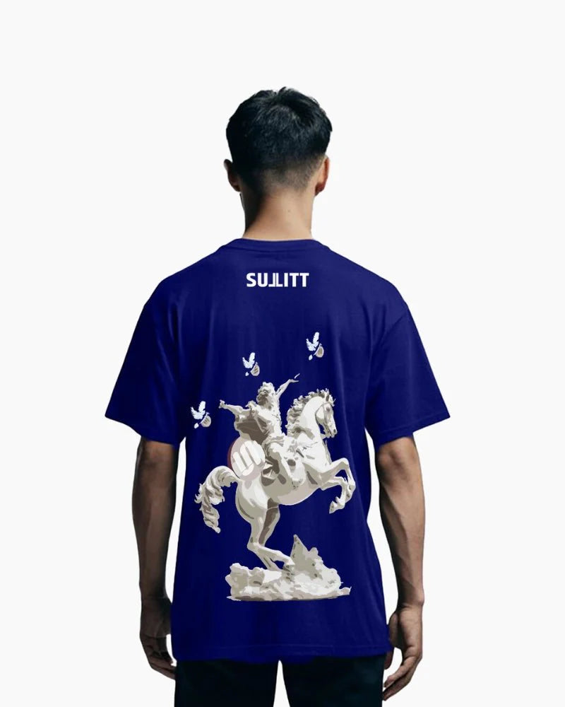 might horse oversized - Blue