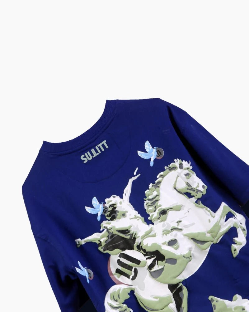 might horse oversized - Blue