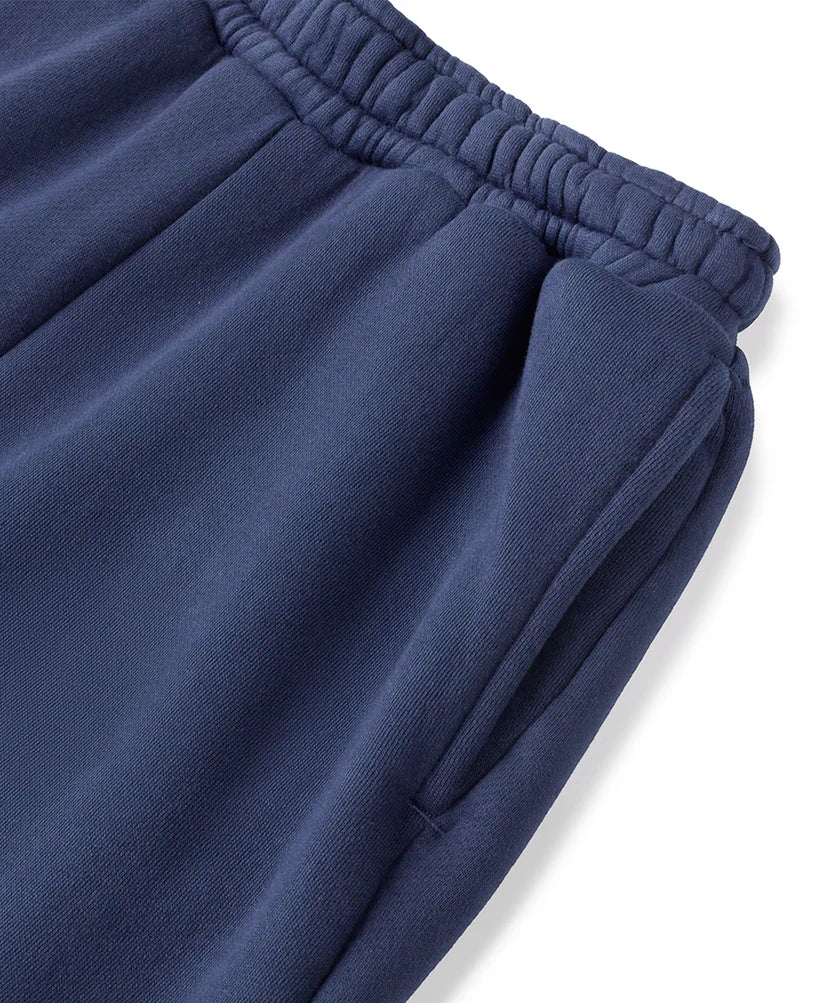 Navy Open Bottom Sweatpants