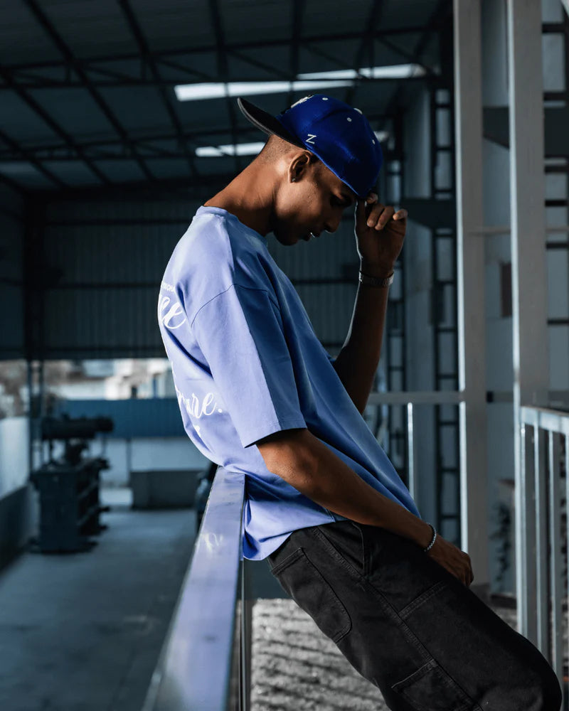 Peace and Pleasure Blue Tee