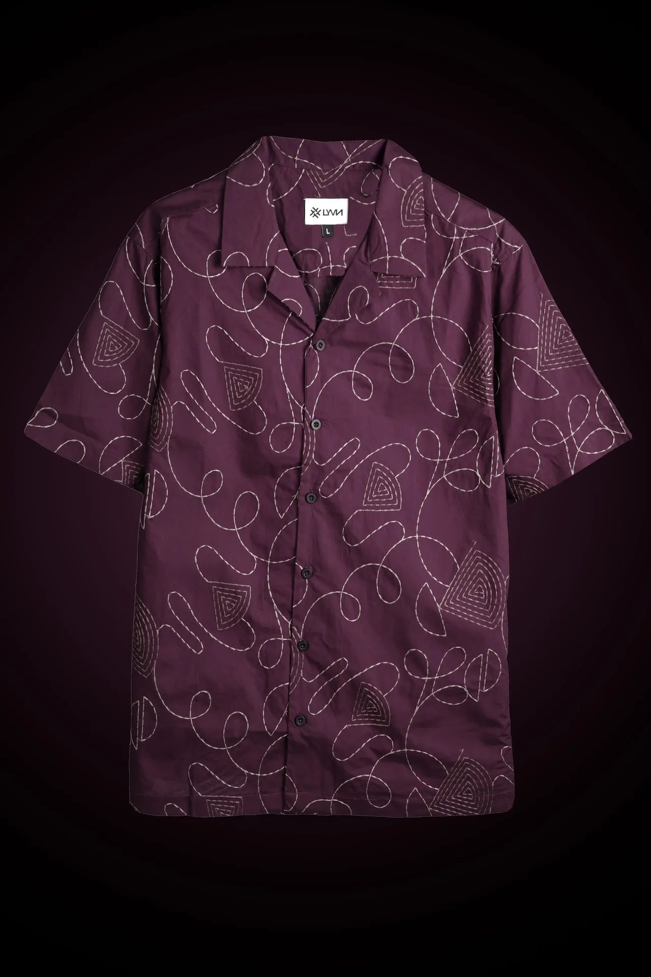 EMBROIDERED PURPLE SHIRT