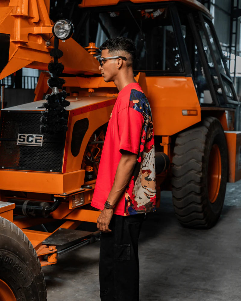 Rival Roar Tiger Red Tee