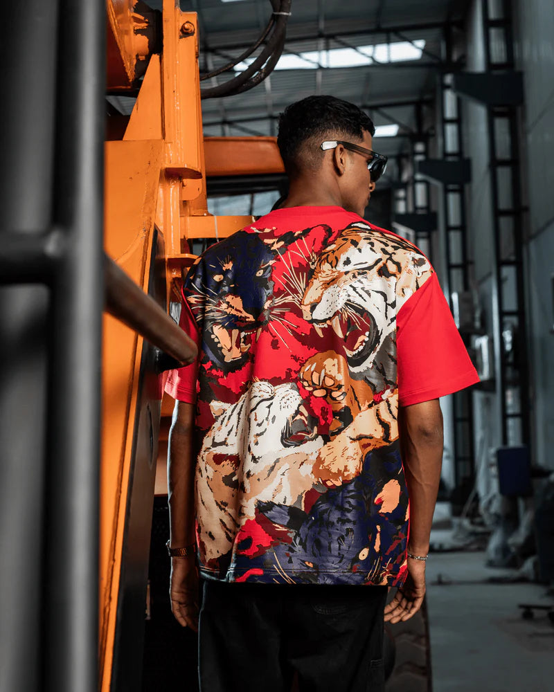 Rival Roar Tiger Red Tee
