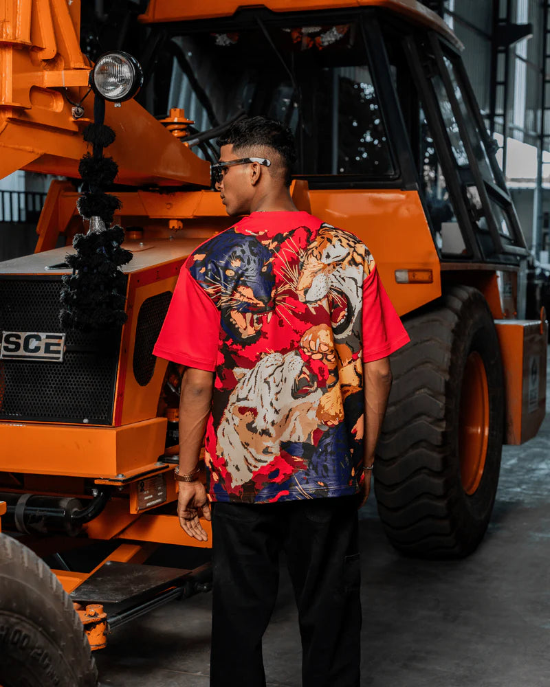 Rival Roar Tiger Red Tee