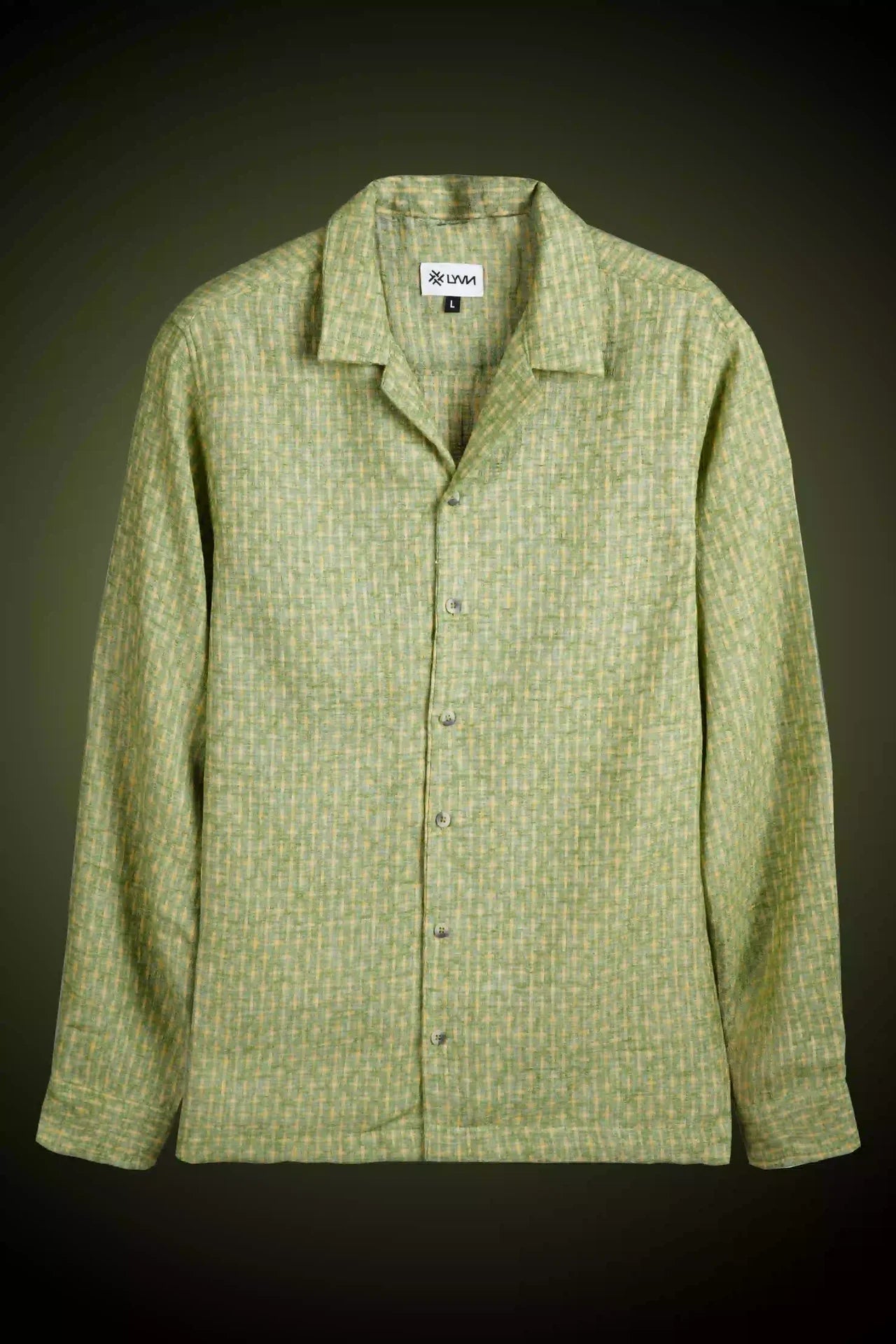 COASTLINE MOJITO GREEN JACQUARD FULL SLEEVE SHIRT