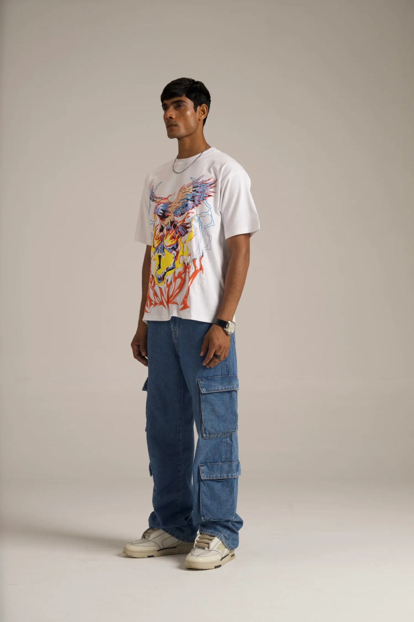 Electro Eagle White Tee