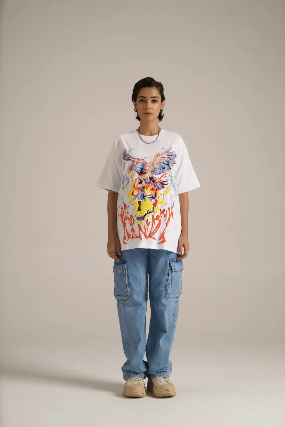 Electro Eagle White Tee