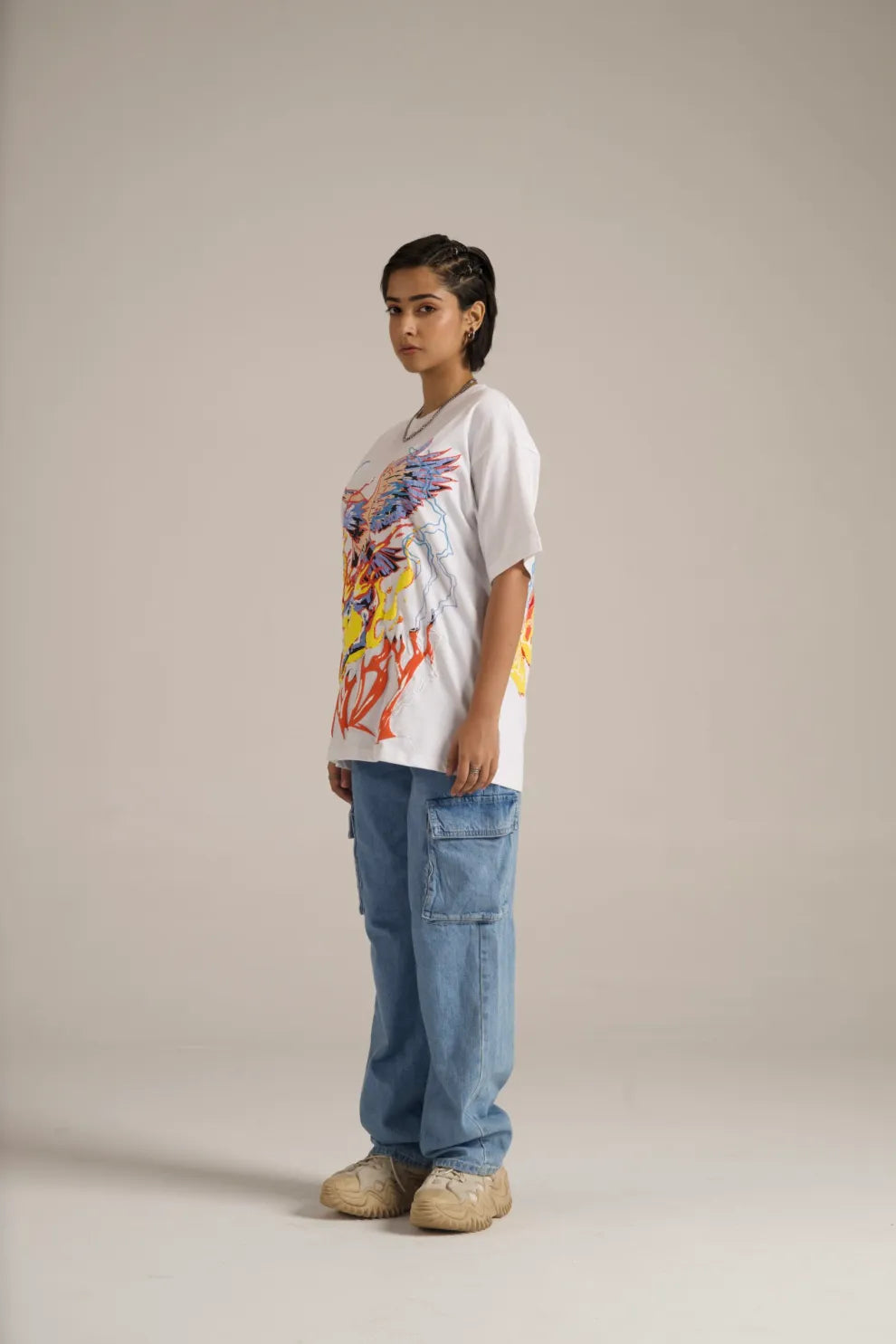 Electro Eagle White Tee