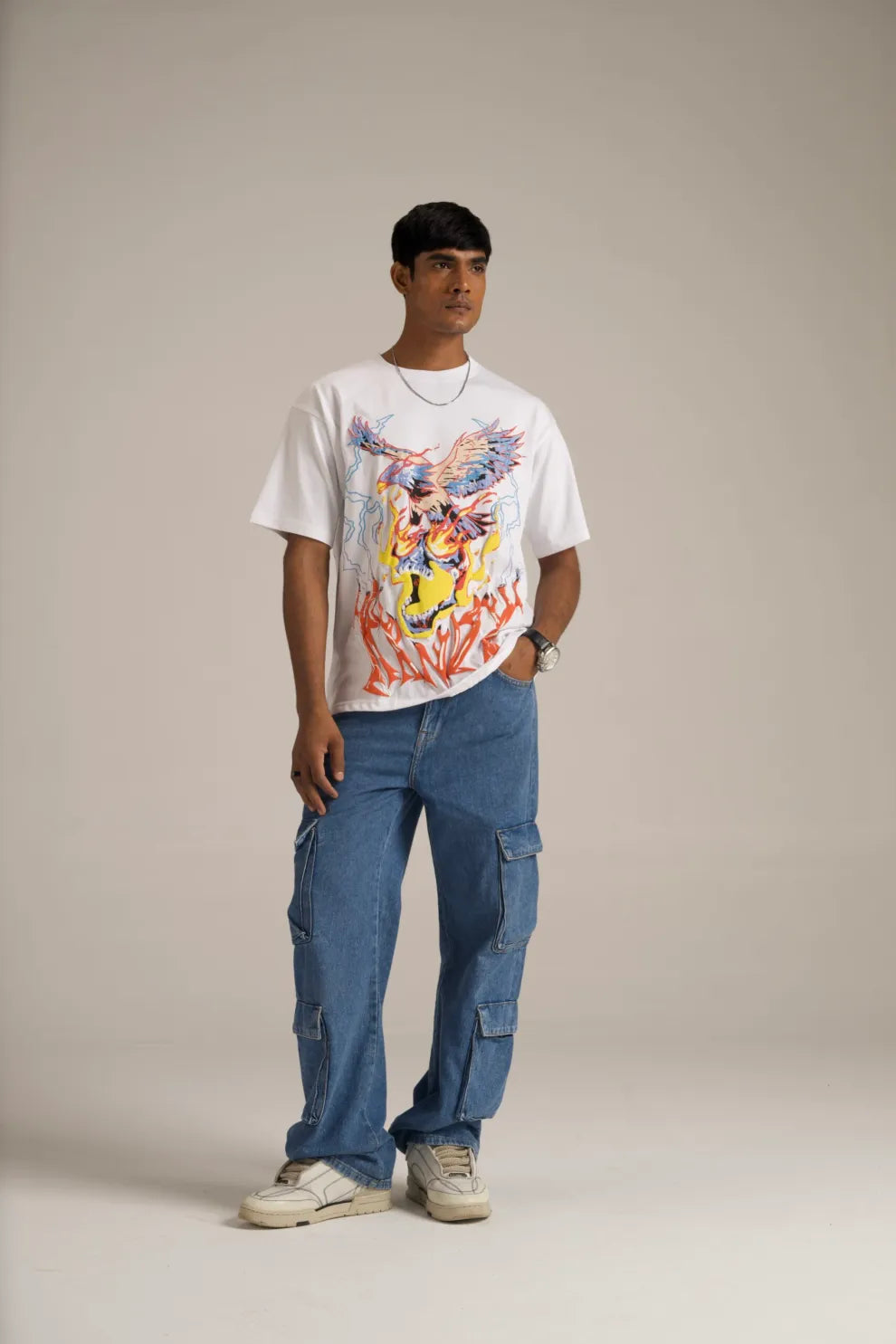 Electro Eagle White Tee