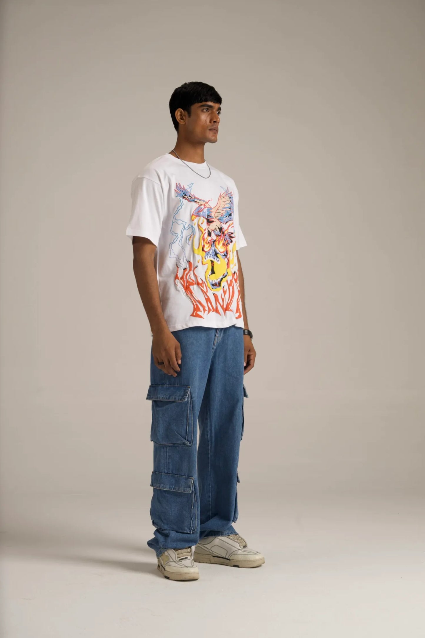 Electro Eagle White Tee