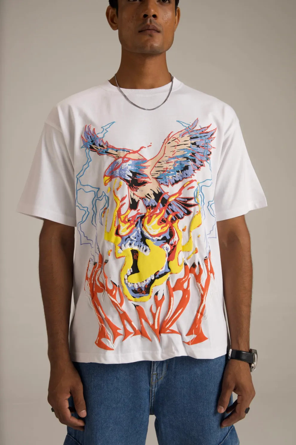 Electro Eagle White Tee