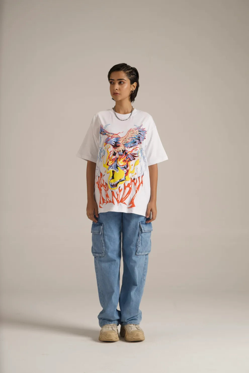 Electro Eagle White Tee