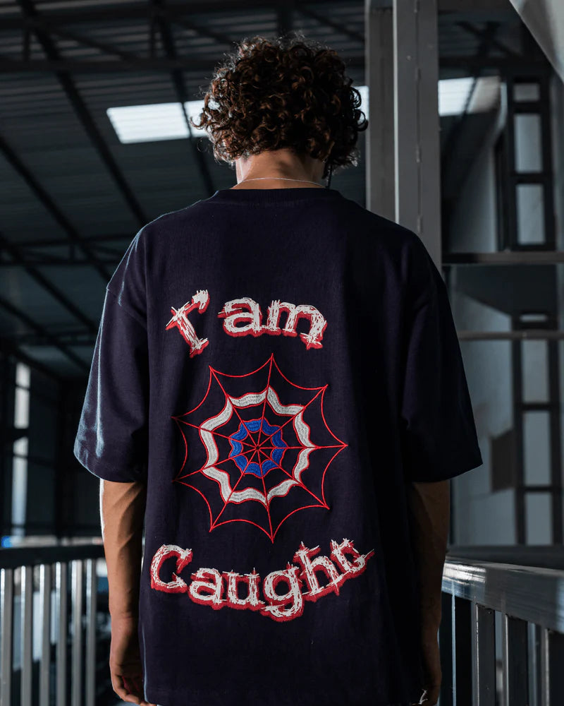 Webbed up Navy Blue Tee